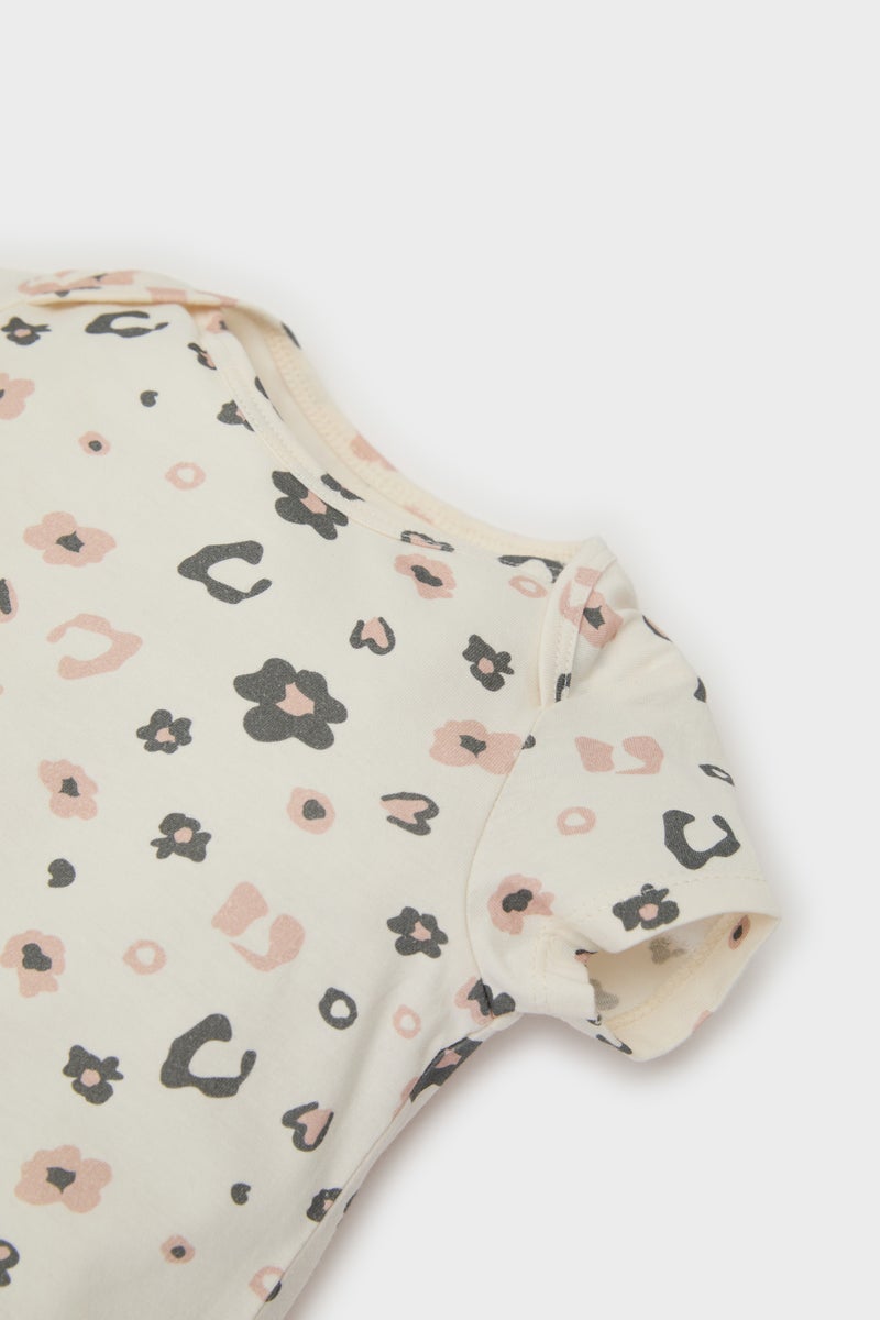 DeFacto Pink BabyGirl Baby Girl Newborn Cotton 2 Piece Jumpsuit Casual - Image 4